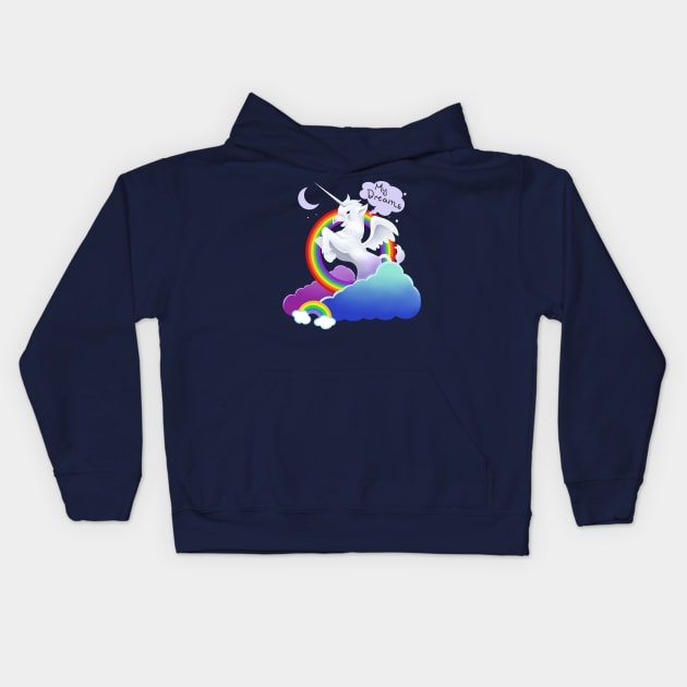 My Dreams Kids Hoodie by Ellador